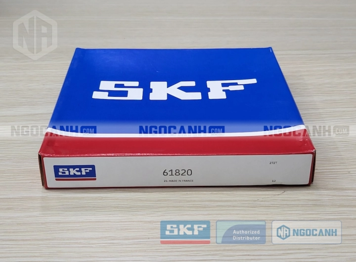 Vòng bi SKF 61820 chính hãng phân phối bởi SKF Ngọc Anh - Đại lý ủy quyền SKF Vòng bi SKF 61820 chính hãng phân phối bởi SKF Ngọc Anh - Đại lý ủy quyền SKF