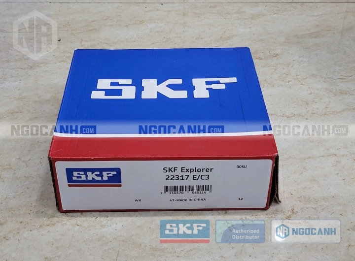 Vòng bi SKF 22317 E/C3 chính hãng phân phối bởi SKF Ngọc Anh - Đại lý ủy quyền SKF Vòng bi SKF 22317 E/C3 chính hãng phân phối bởi SKF Ngọc Anh - Đại lý ủy quyền SKF