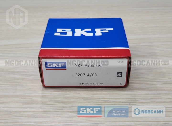 Vòng bi SKF 3207 A/C3 chính hãng phân phối bởi SKF Ngọc Anh - Đại lý ủy quyền SKF