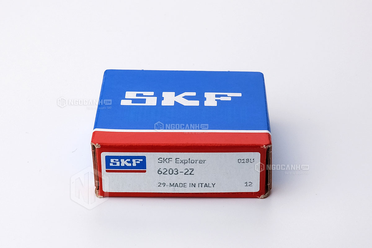 Vòng bi 6203-2Z thương hiệu SKF do NGOCANH.COM phân phối chính hãng tại thị trường Việt Nam