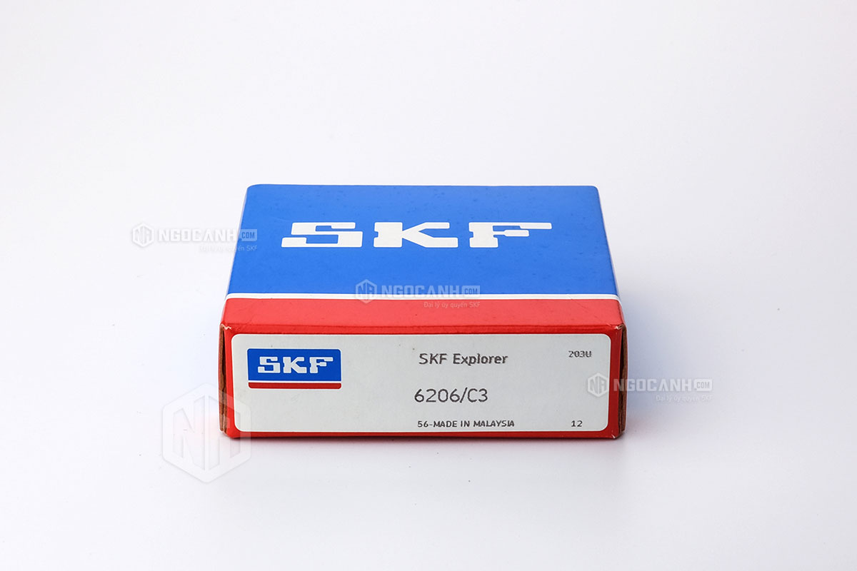 Vòng bi 6206/C3 thương hiệu SKF do NGOCANH.COM phân phối chính hãng tại thị trường Việt Nam