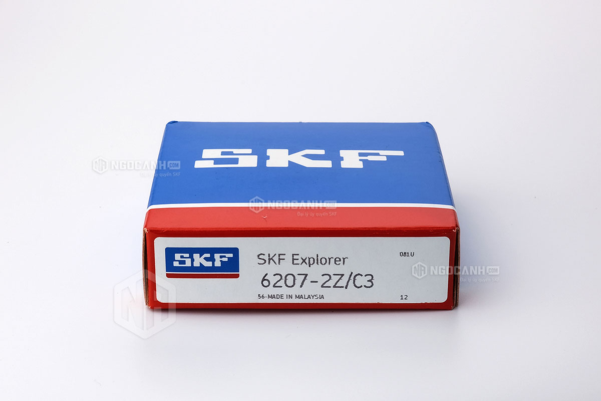 Vòng bi 6207-2Z/C3 thương hiệu SKF do NGOCANH.COM phân phối chính hãng tại thị trường Việt Nam