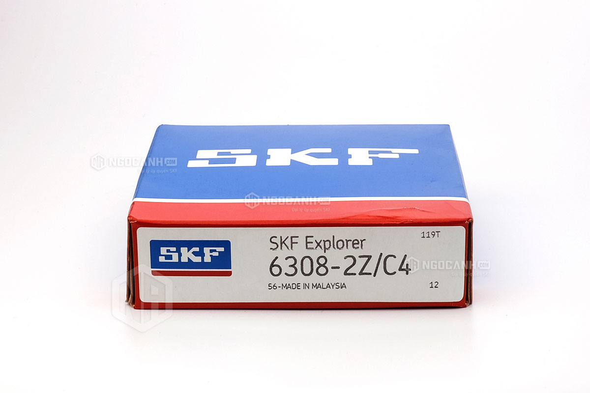 Vòng bi 6308-2Z/C4 thương hiệu SKF do NGOCANH.COM phân phối chính hãng tại thị trường Việt Nam
